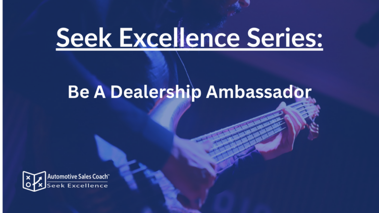 Be A Dealership Ambassador