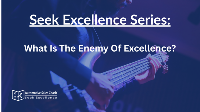 Prosperity is the enemy of excellence.